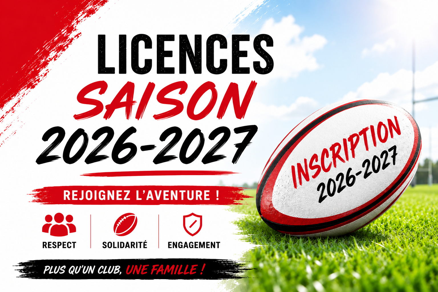 INSCRIPTION SAISON 2026-2027