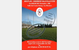 [TOUS] Rapel: Repas &amp; soirée dansante le 29 Novembre !
