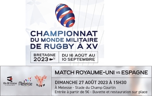 Match de Championnat du Monde Militaire de Rugby