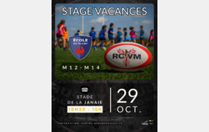 Stage Vacances M12-M14